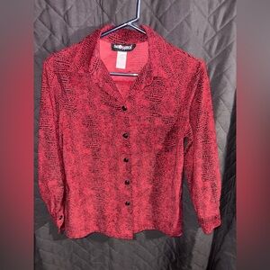 Sag Harbor Red  Button Down Shirt